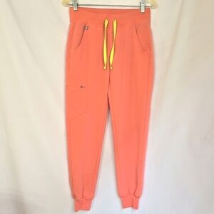 FIGS Women's Hot Coral Slim Fit Joggers Sz XS